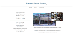 Desktop Screenshot of famousfoam.com