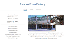 Tablet Screenshot of famousfoam.com